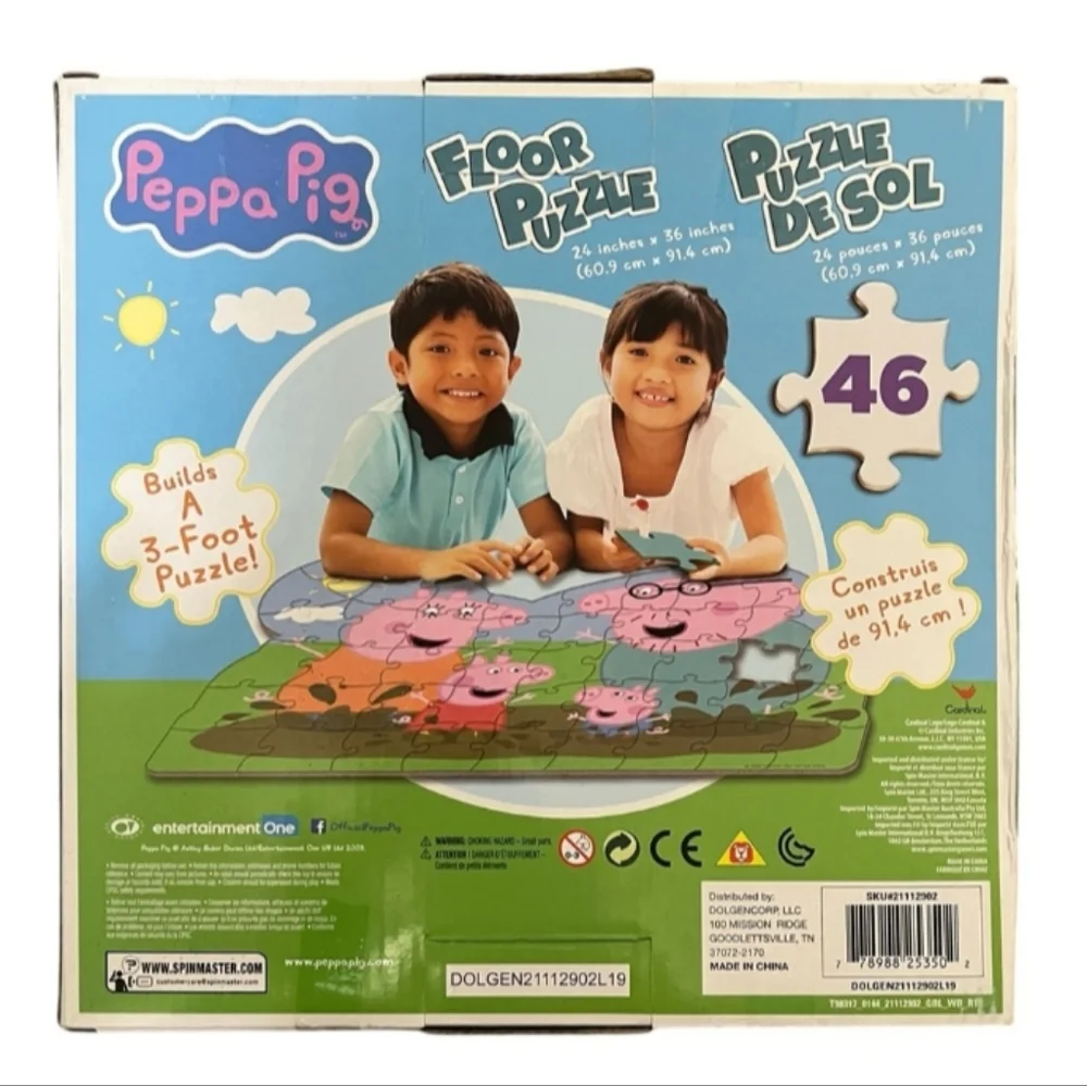 Peppa Pig 46 Piece Floor Puzzle - New in Box